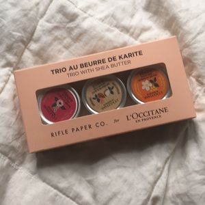 L'Occitane x Rifle Paper Co Shea Butter Trio